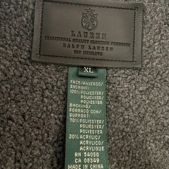 Lauren Ralph Lauren Polyester Lined Black Coat (size XL) - Picture 2 of 3